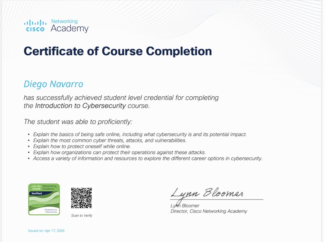 Certificado I2CS